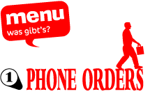 menu 1: telephone orders
