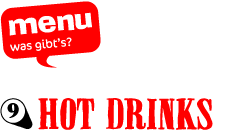 menu 9: hot drinks